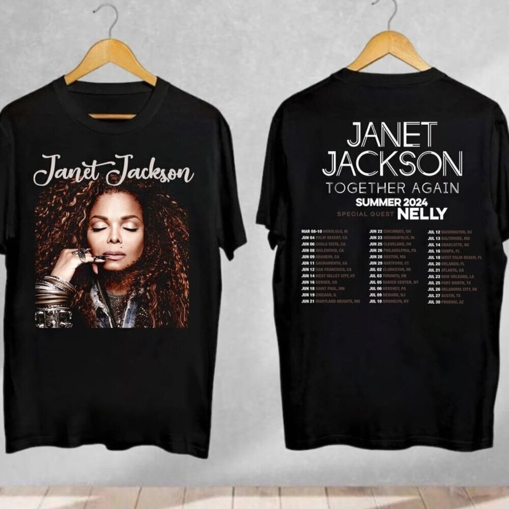 Janet Jackson Together Again Tour Tshirt 2 Sided Shirt
